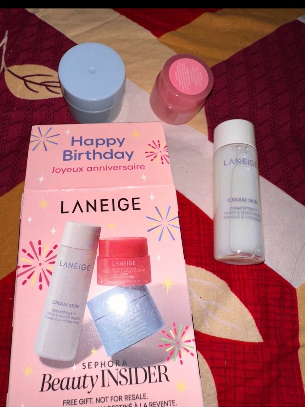 LANEIGE Pink & Blue Cream Skin Gift Set